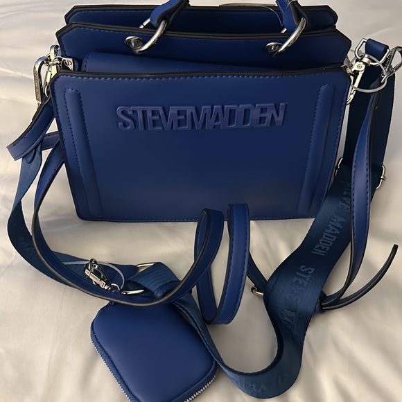 Steve Madden Evelyn Bag Midnight Blue - Picture 6 of 9